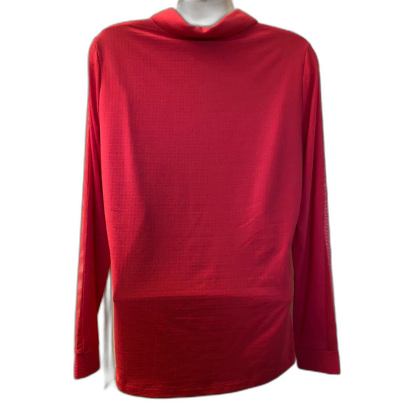 UIBKUL Womens Pink Activewear Top Pullover Long Sleeve Lightweight Medium Collar - Picture 3 of 8